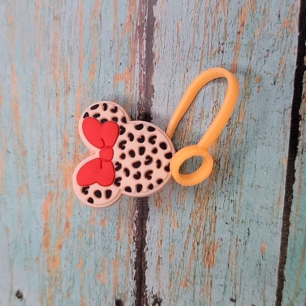Minnie Mouse Leopard Straw Topper - Picture 3 of 5